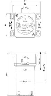 Скрытая часть для смесителя E.C.A. 102166102EX белый